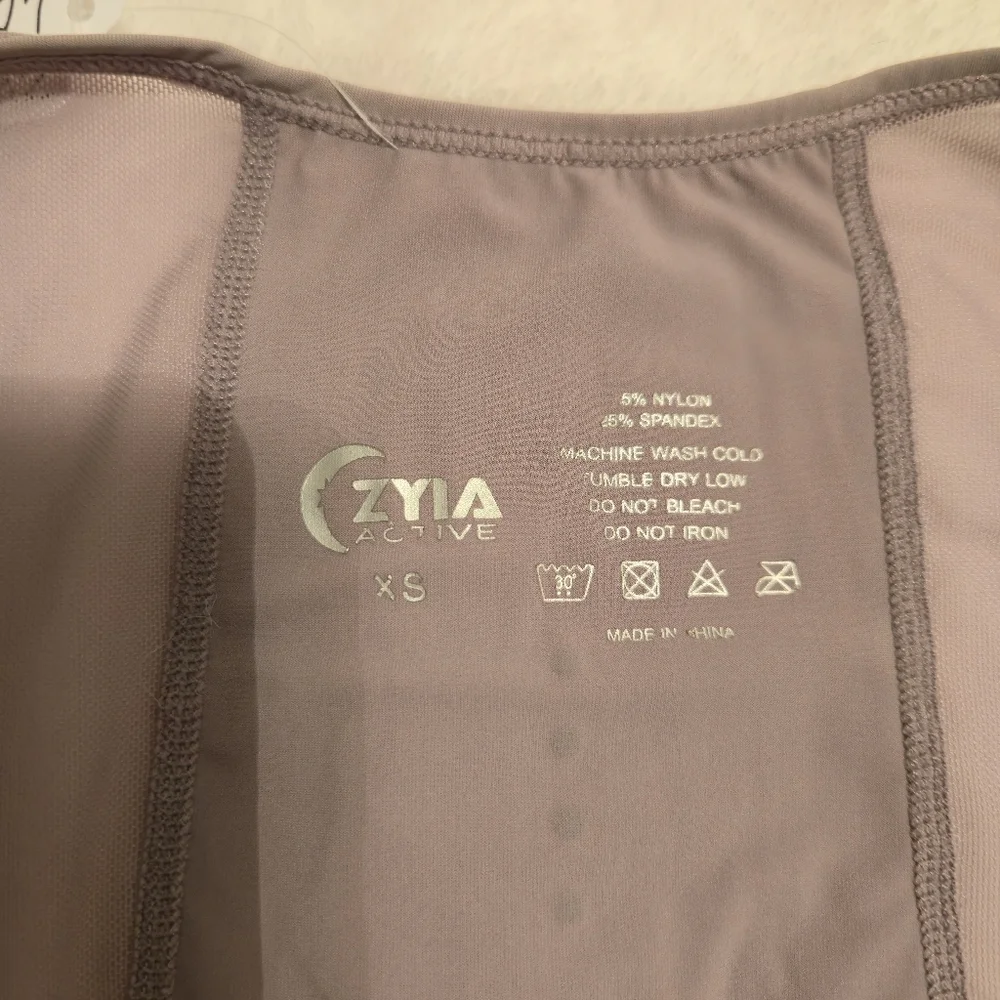 ZYIA Active Mesh Panel Tank Heather Purple Size X Small - Picture 8 of 9